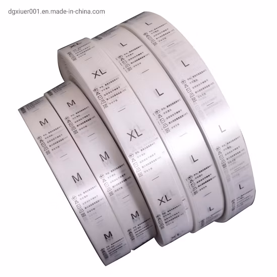 Garment Tag Custom Private Name Silk Screen Printed Instruction Polyester Satin Ribbon Tape Wash Care Label