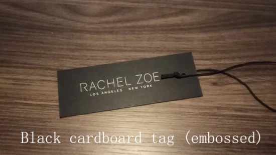 Hangtag der neuen Kollektion für Damenbekleidungsstoffe